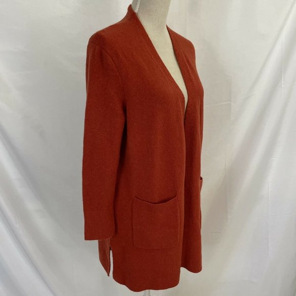 Madewell Kent Long Open Cardigan Sweater Etruscan Clay? Small - Picture 5 of 8